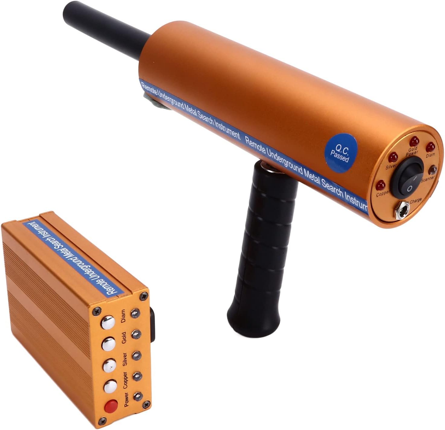 Aks Metal Detector, Professional Handheld Rechargeable Underground Metal Finder 1000m/3280.8ft High Sensitivity Metal Detectors for Adults for Treasure Locator Gold Silver Copper Scanner(UK PLUG)