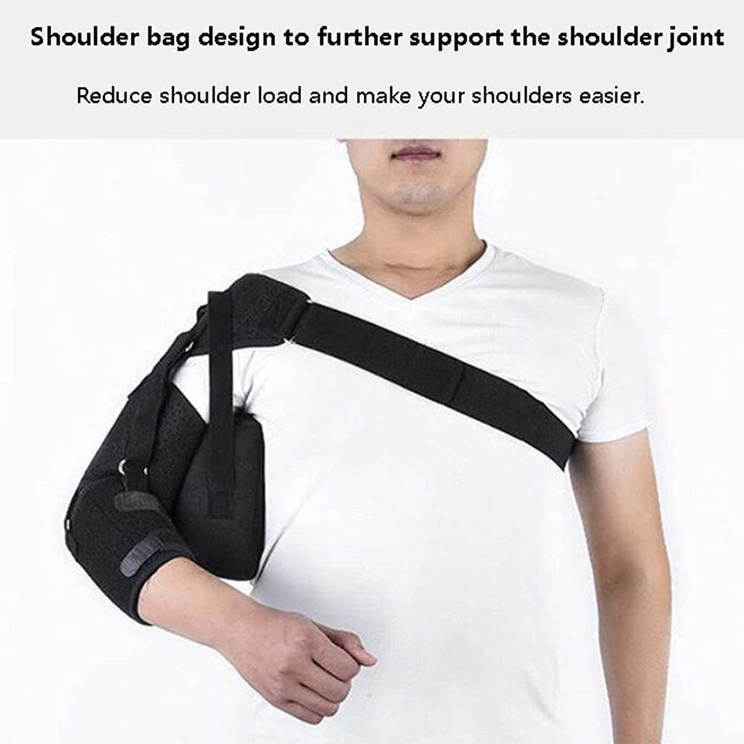 Cabestrillo para rehabilitación de subluxación de Hombro Ajustable, Soporte para articulación acromioclavicular dislocada, Alivio del Dolor de Hombro congelado (Color: Fortalecer)