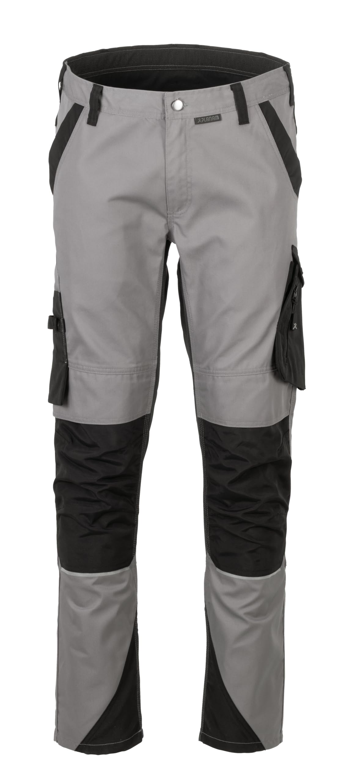 Planam Heren Cargo Norit herenbroek met tailleband, zwart/zwart, 50
