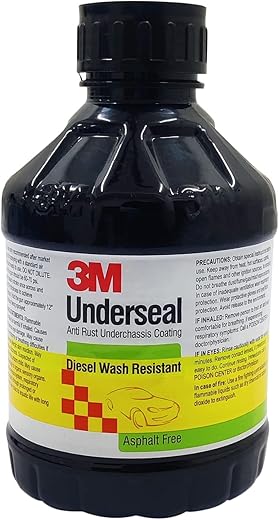3M Car Care Underseal for Underbody Coating & Rust Protection 1 LTR.