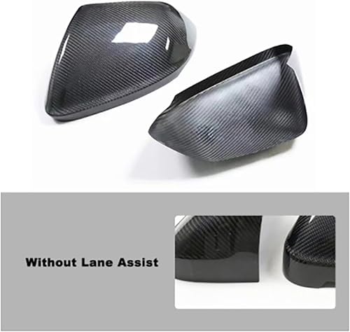 YILKAL Compatible with Audi Q8 RSQ8 Compatible with Lamborghini Urus 2018 Real Carbon Fiber Car Side Door Wing Rearview Mirror Cover Trim Cap Auto