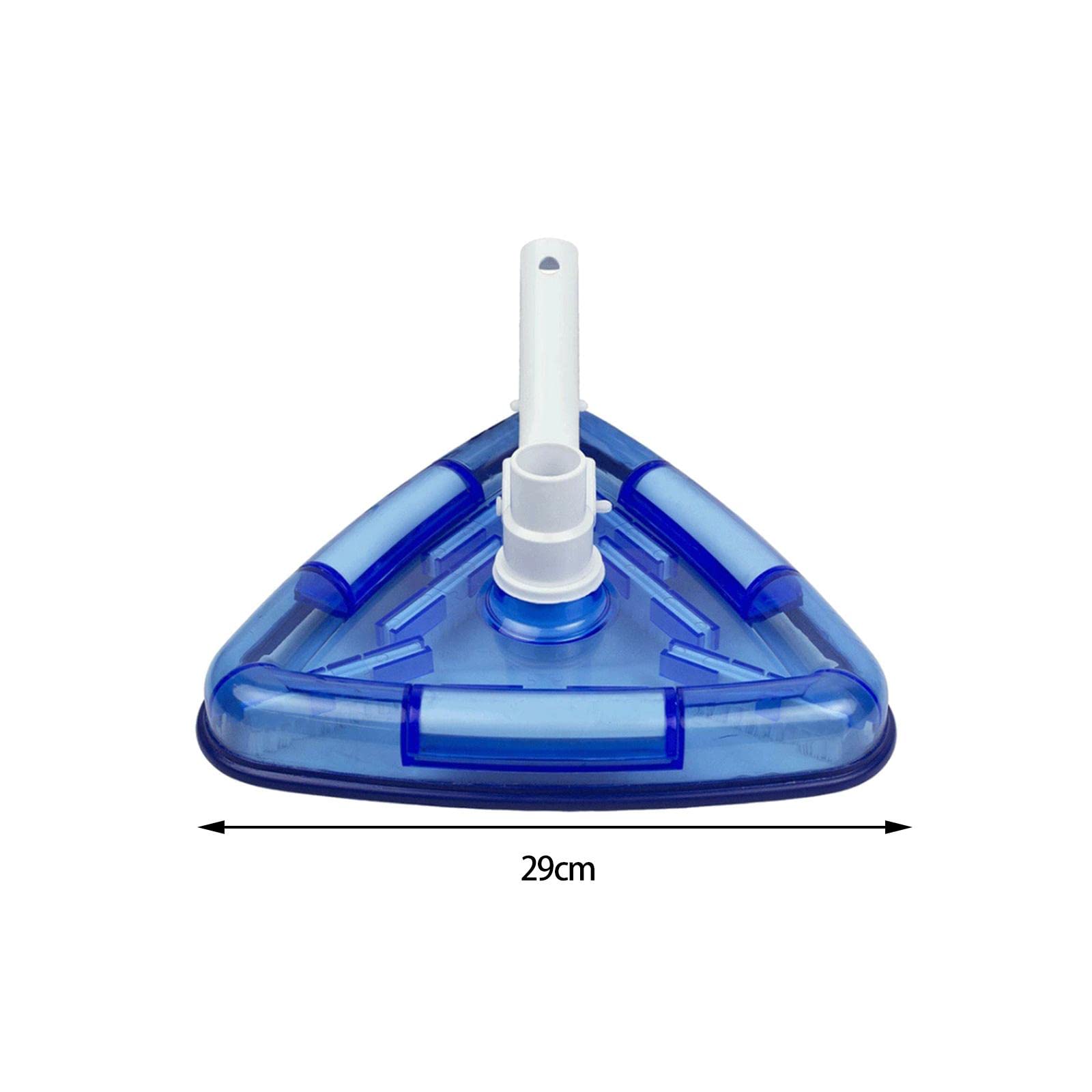 Tête d'Aspirateur de Piscine Triangulaire Transparente Brosse avec Raccord Pivotant Accessoire pour Aspirateur Piscine Outil Portable Utilisation