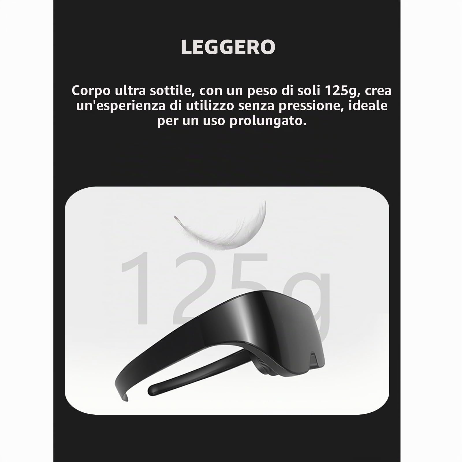 Occhiali 3D Intelligenti, Occhiali 4K HD IMAX Gaint Screen 3D con Correzione della Miopia, Occhiali per Cuffie VR Compatibili con la Miopia, Occhiali per Videogiochi con Visione