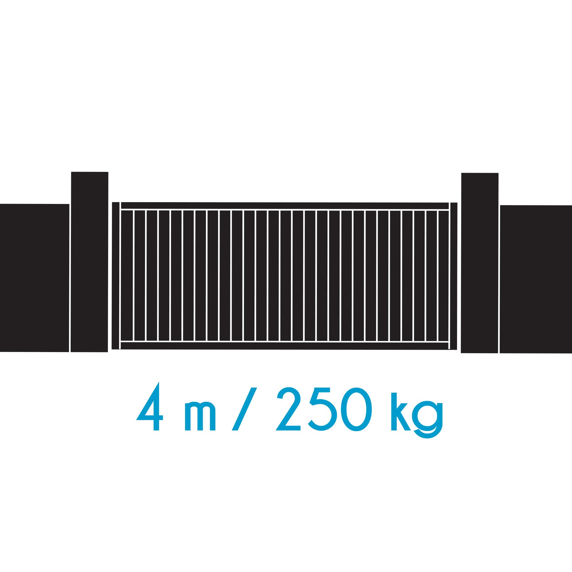 Avidsen Zenia SE Motorisation solaire Portail Coulissant jusqu'à 250kg 4m