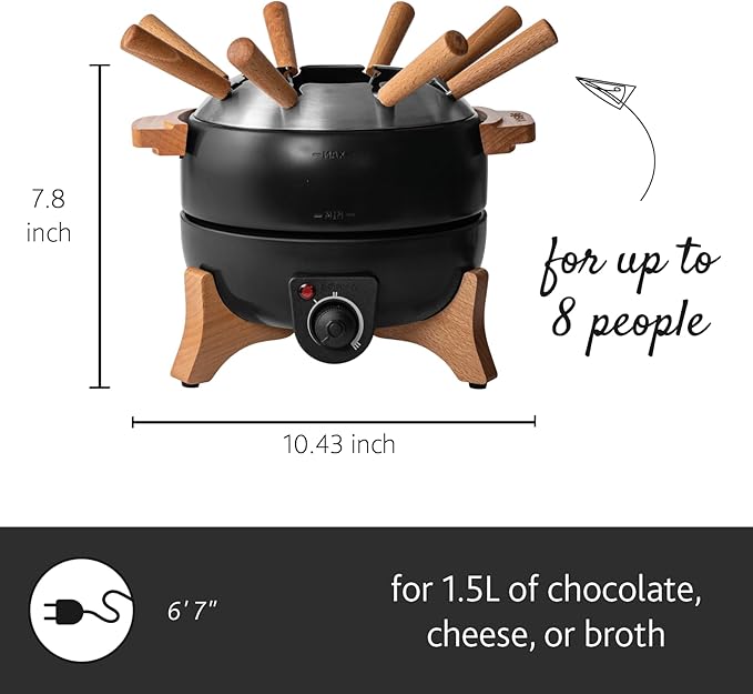 Set Eléctrico para Fondue Boska 2.3 Qt - Control de Temperatura miniatura 3
