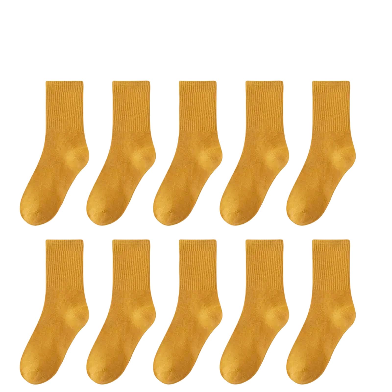 Calzini Calzini Di Cotone Uomo Abito Da Lavoro Calzini Lunghi Calzini Bianchi Neri Primavera Estate Per Maschio Comodo-10 Coppie Grigie-ue 37-44 (us 4-9)