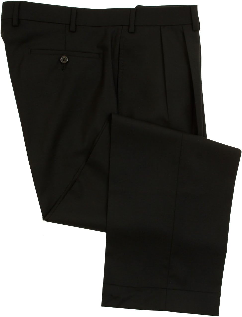 Ralph Lauren Mens Double Pleated Black Wool Dress Pants - Size 36 x32