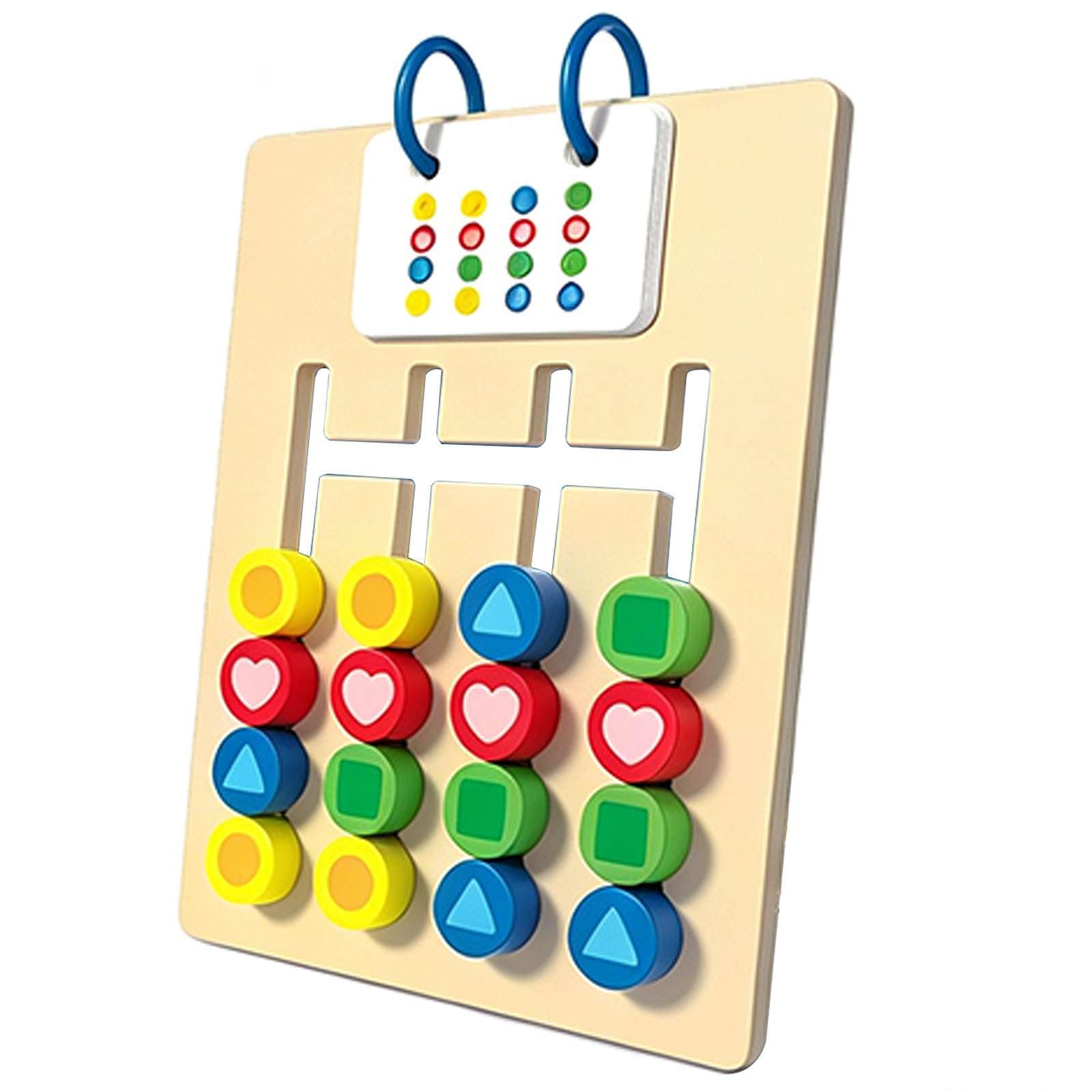Shape Matching Game Four-Color Chess Board Puzzle