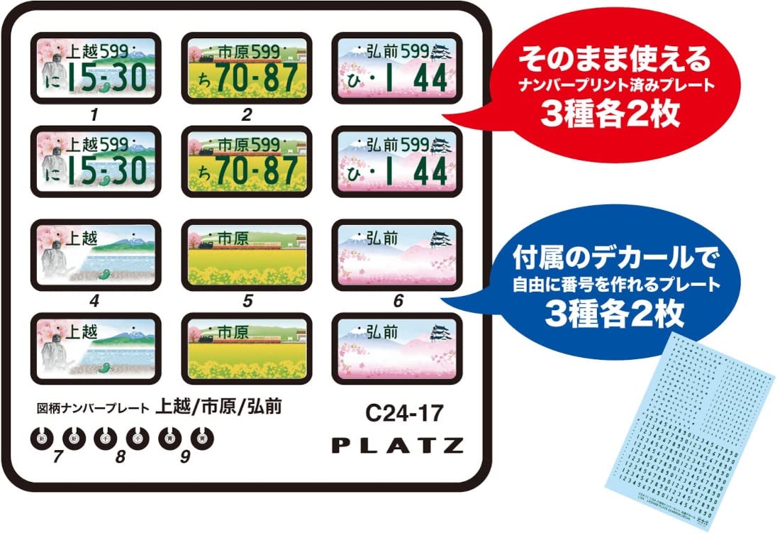 1/24スケール ナンバープレート 希望ナンバー 20セット プラモデル 模型 1/24スケール プラモデル ナンバープレート 希望ナンバー - メルカリ