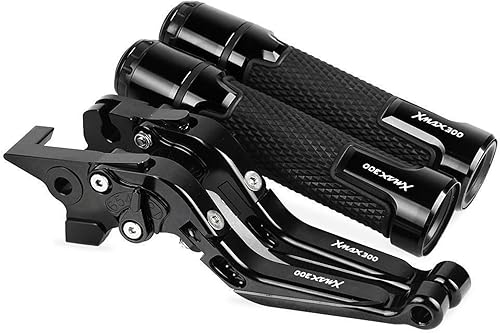 Miniatura 15 de Motocicleta para Y&AMAHA XMAX300 Todos los años Frenos de motocicleta Barra de acoplamiento Freno de mano Palancas de embrague Manillar Agarres