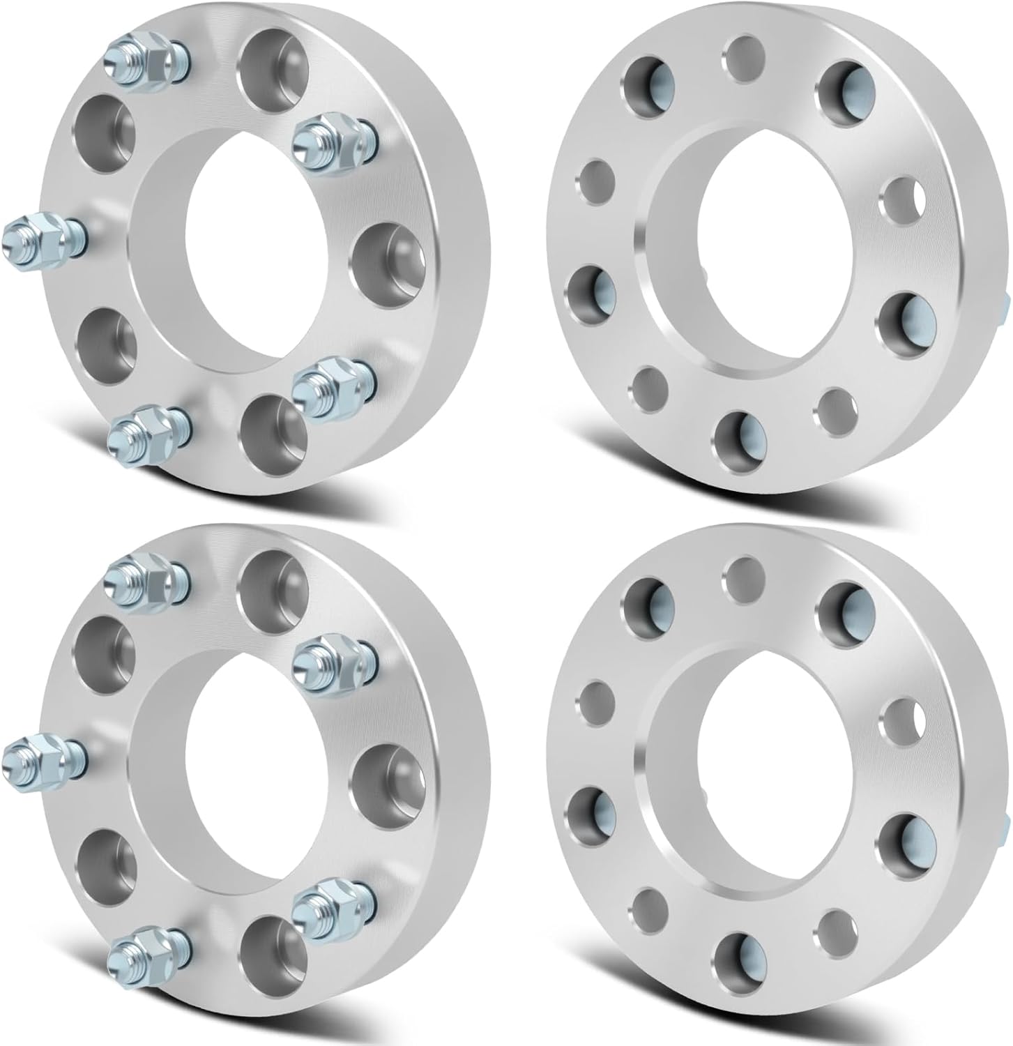 SCITOO 4Pcs 1.5 inch Wheel Adapters 5x135 to 5x5.5 with Studs 14x2 Bore 87.1mm Compatible with for Ford for F-150 Heritage 2004-2004,for Ford for F-150 2000-2003