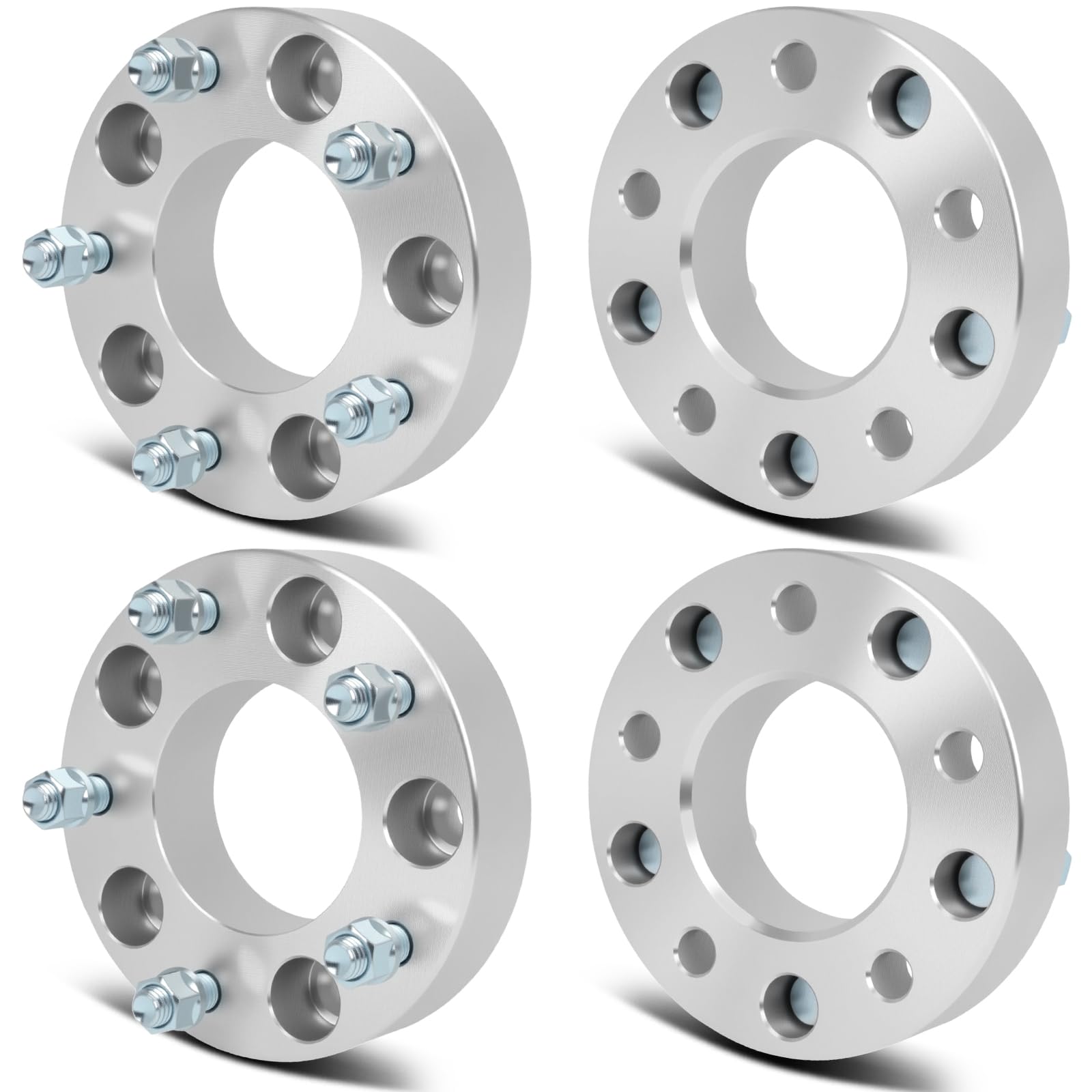 SCITOO 4Pcs 1.5 inch Wheel Adapters 5x135 to 5x5.5 with Studs 14x2 87.1mm