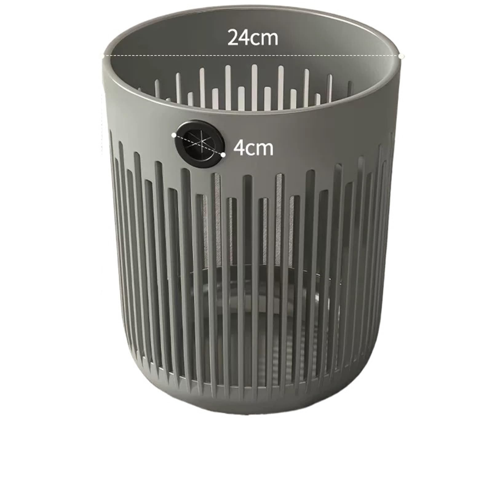 Waste Bins Grey White Green Yellow Four Color Garbage Bin Household Large Capacity(Gris)
