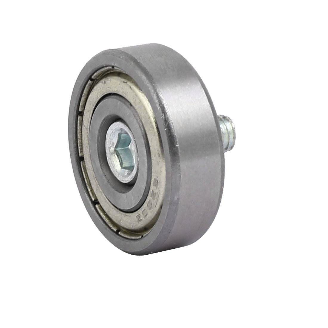 Aexit M6 x Material handling 8mm Screw Thread F Type Idler Bearing Pulley 17mm x 30mm x 9mm Model:88as111qo71