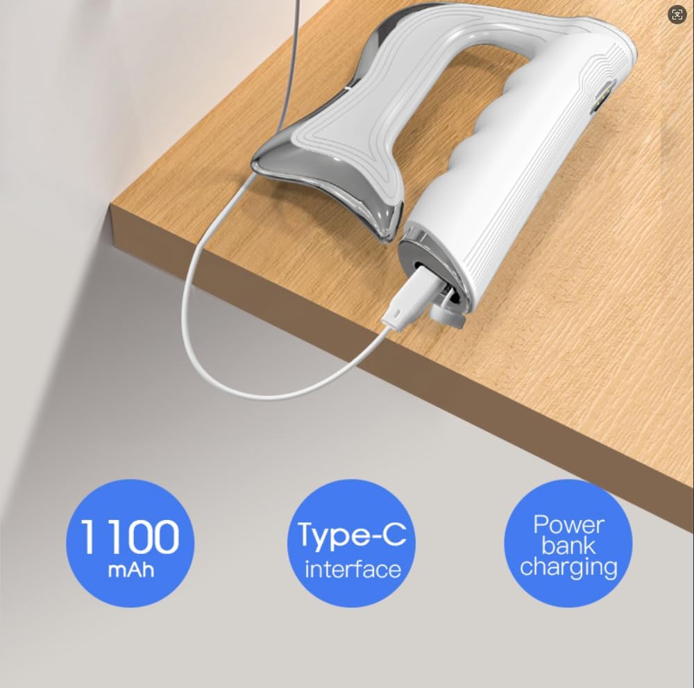 2026 New Electric Massage Scraper & Massager Muscle Scraper with Vibration, Large Handle for Muscle Scraper Tool, Body Gua Sha Massage Tool, for Whole Body (White Non Heated)