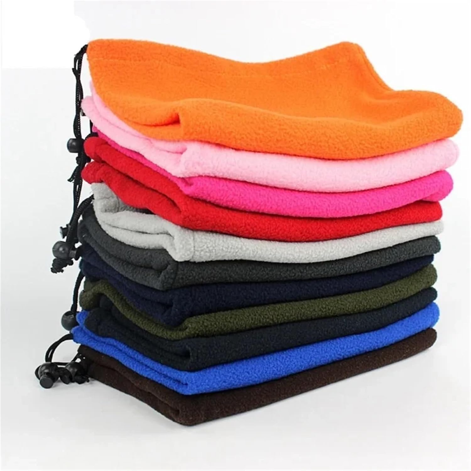 Winter Neck Gaiter 10 PCS Fleece Warm Windproof Tube Scarf For Men Women Bandana Mask