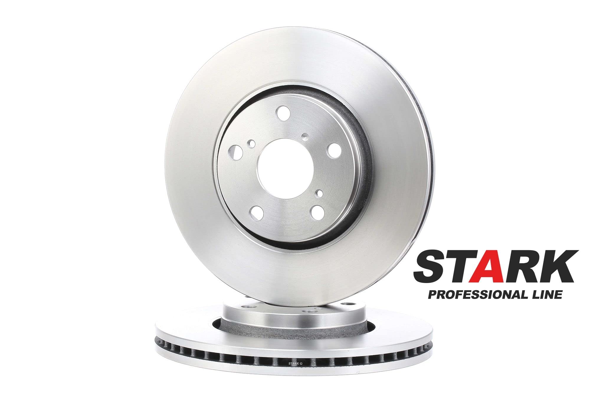 STARK SKBD-0020301 2x Disco de freno Delantero sin tornillos Compatible con TOYOTA AVENSIS Ranchera familiar ZRT27, ADT27