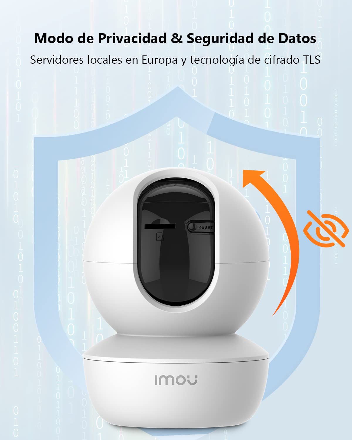 Imou 4MP Cámara Vigilancia WiFi Interior 360° con AI Detección Humano, 2.5K Cámara IP WiFi con Visión Nocturna, Audio Bidireccional,Sirena,Control Remoto, Modo de Privacidad,Compatible con Alexa