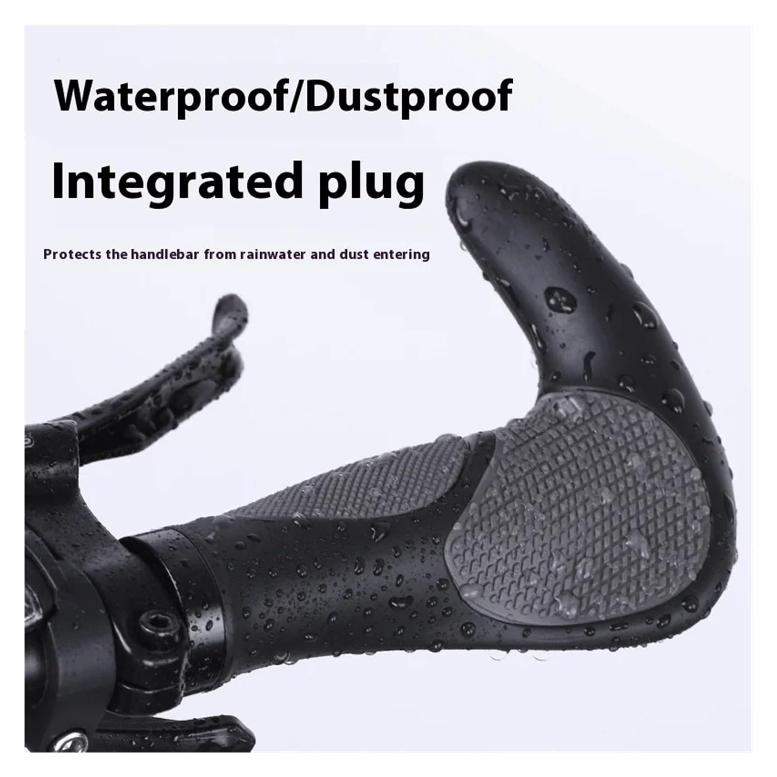 Manopole for Manubrio, Compatibili con NPY, Bici MTB BMX | Impugnature in gomma integrate in silicone TPR, design del poggiamano for parti di ricambio for il ciclismo