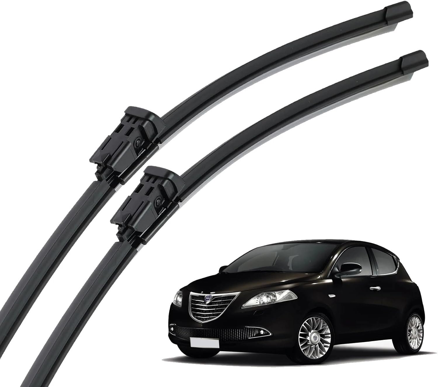 ANYANH Car Windscreen Wipers for Chrysler Lancia Ypsilon MK3 2011-2023 24+15, All-Weather Performance Front Rear Wiper Blades Set Wipers Replacement Kit