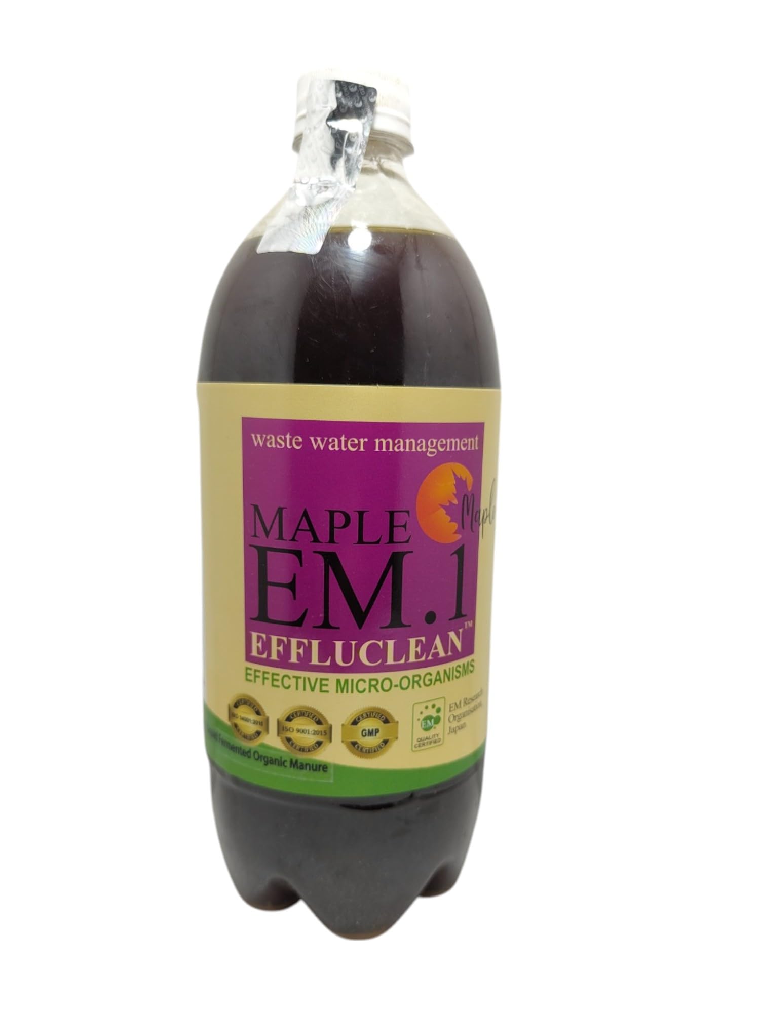 Maple EM.1 Effluclean | Advanced Wastewater Treatment | Eliminates Foul Odor | Eco-Friendly & Non-Toxic | Suitable for Industrial & Municipal Use