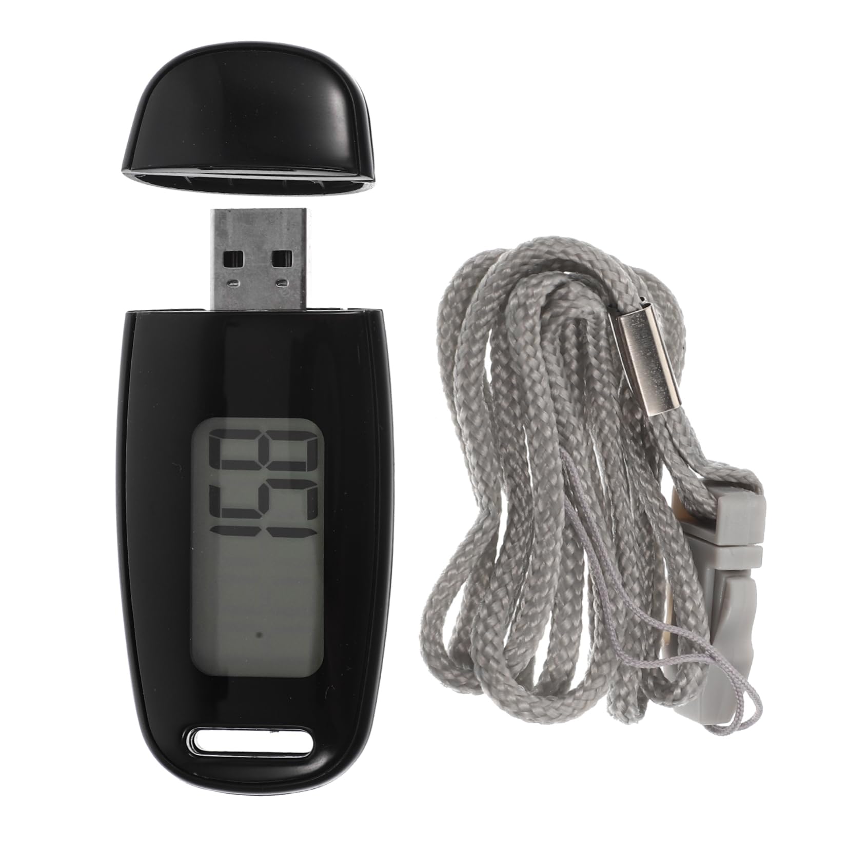 SUPVOX Outdoor Rechargeable Pedometer Clip-on Step Counter Small Abs Plastic Track Steps Distance Calories Fitness Monitor