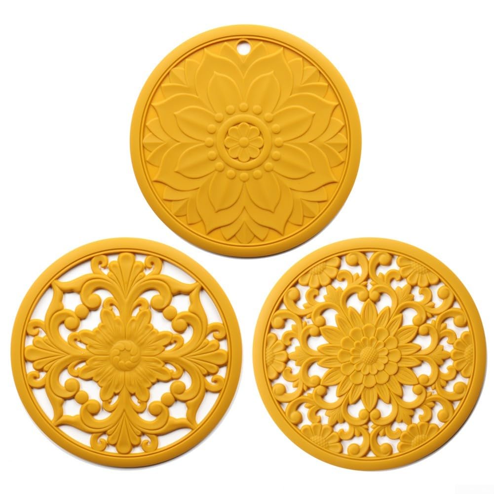 Posavasos de silicona antideslizantes que protegen tu mesa del calor de platos y ollas