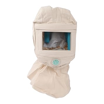 Adium Sand Blasting Cap, Sandblaster Face Shield Anti Dust Protective Comfortable for Sand Blasting