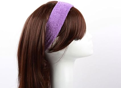 Amazon Co Jp ヘアバンド スポーツ ヨガ ランニング ダンス 紫青色 服 ファッション小物
