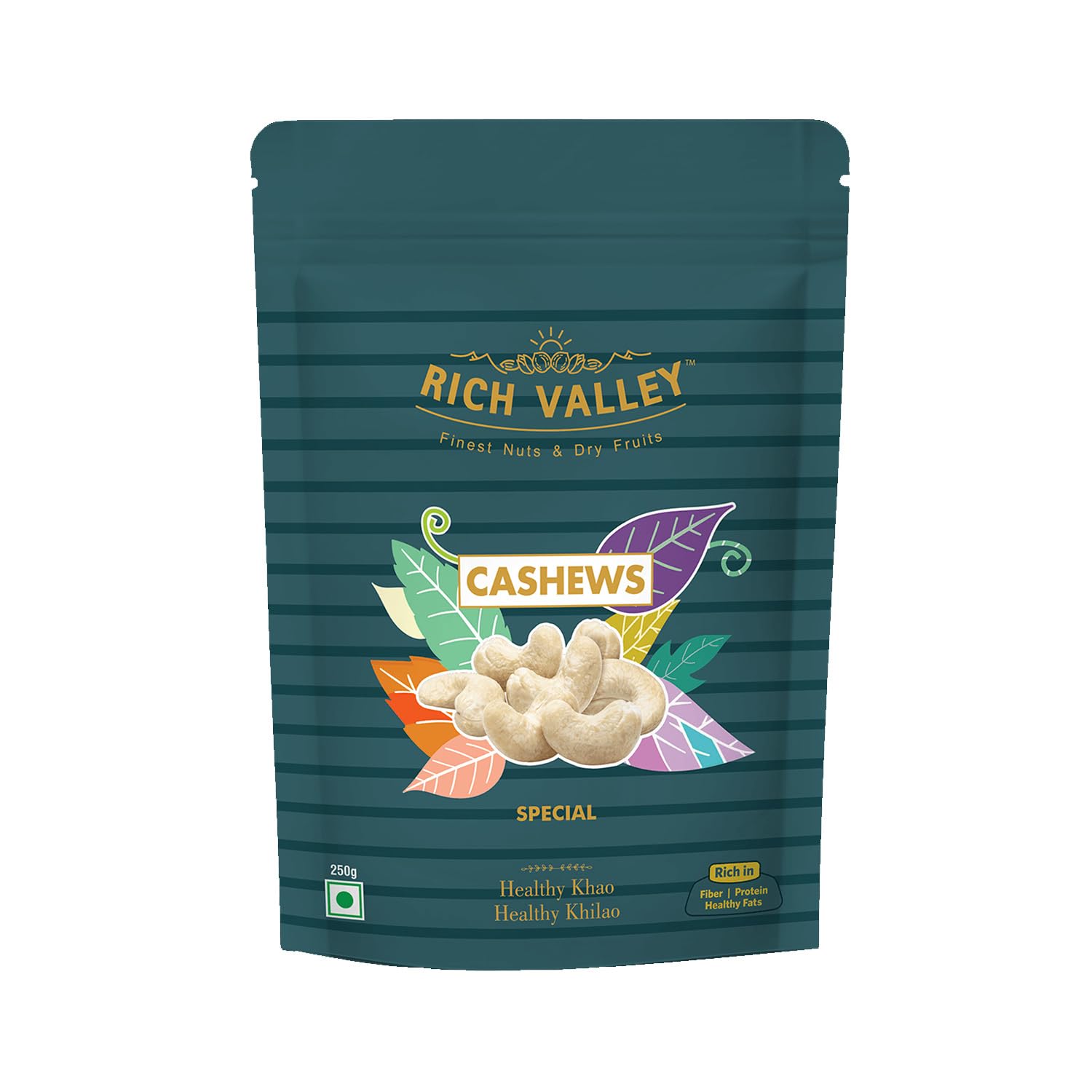 Rich Valley 100% Natural Special Cashews Whole Kaju 250 grams Healthy Dry Fruits Snacks Cashew Nuts Perfect for Diwali Gifts (B0D8SS3PS6) Amazon Price History, Amazon Price Tracker