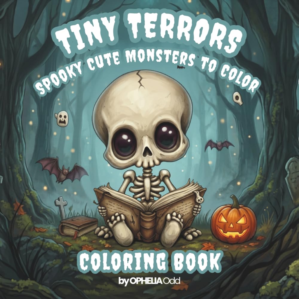 Tiny Terrors: Spooky Cute Monsters to Color: A Coloring Book with Adorable Ghosts, Playful Monsters, and Cozy Magical Creatures