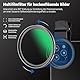 NEEWER 52mm CPL Filter Handy Polfilter, aufsteckbarer zirkularer Polarisationsfilter mit Telefonclip Aufbewahrungstasche Reinigungstuch, kompatibel mit iPhone Samsung Galaxy Android DSLR Kamera, FL-26
