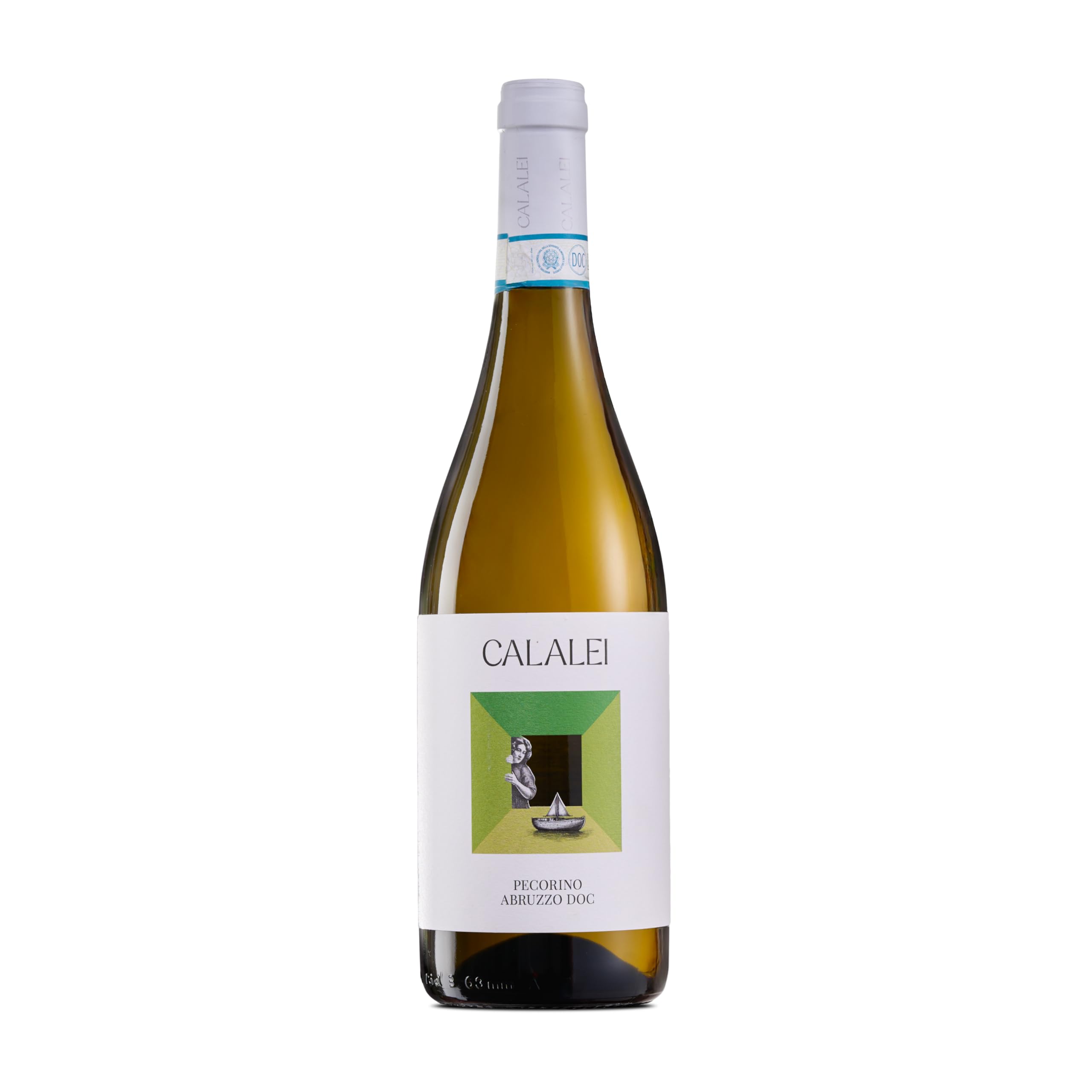 Calalei Pecorino d’Abruzzo DOC, Frischer aus Italien, Aromatischer Weißwein mit Mineralischem Geschmack und Blumigem Aroma, 13% Vol, 750ml Flasche