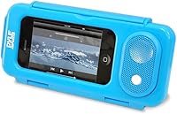 Vista 1 de Funda impermeable con altavoz de sonido Pyle Surf actualizado, portátil, funda protectora para iPod, reproductor de MP3 y teléfono inteligente