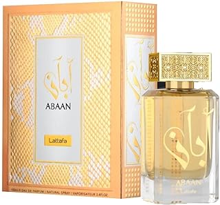 Lattafa Abaan Eau de Parfum Spray for Unisex, 3.4 Ounce