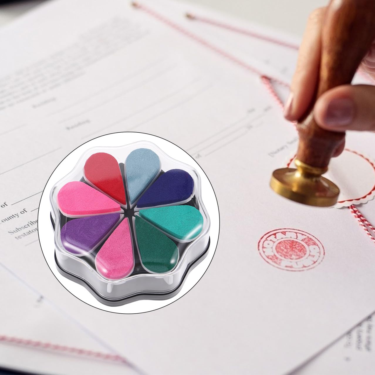 TEHAUX 3piezas Almohadilla De Tinta Para Sellos Diy Para Manualidades y Decoraciones De Tarjetas Incluye Para Creatividad Proyectos Artísticos