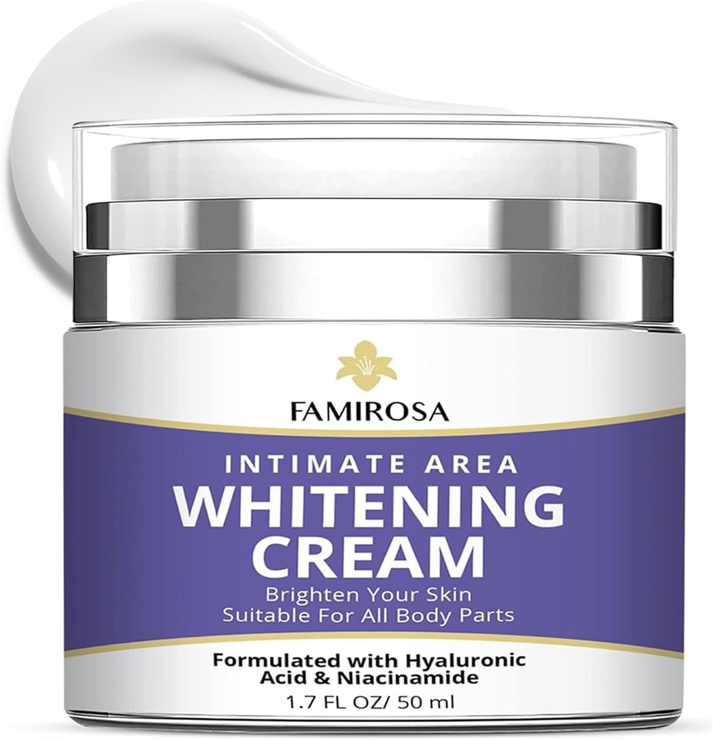 FAMIROSA Dark Spot Corrector for Face and Body: Dark Dpot Remover for Intimate Areas Neck Underarms Elbows Knees Bikini - Rapid Tone Repair Cream 1.7 fl oz (50ml)