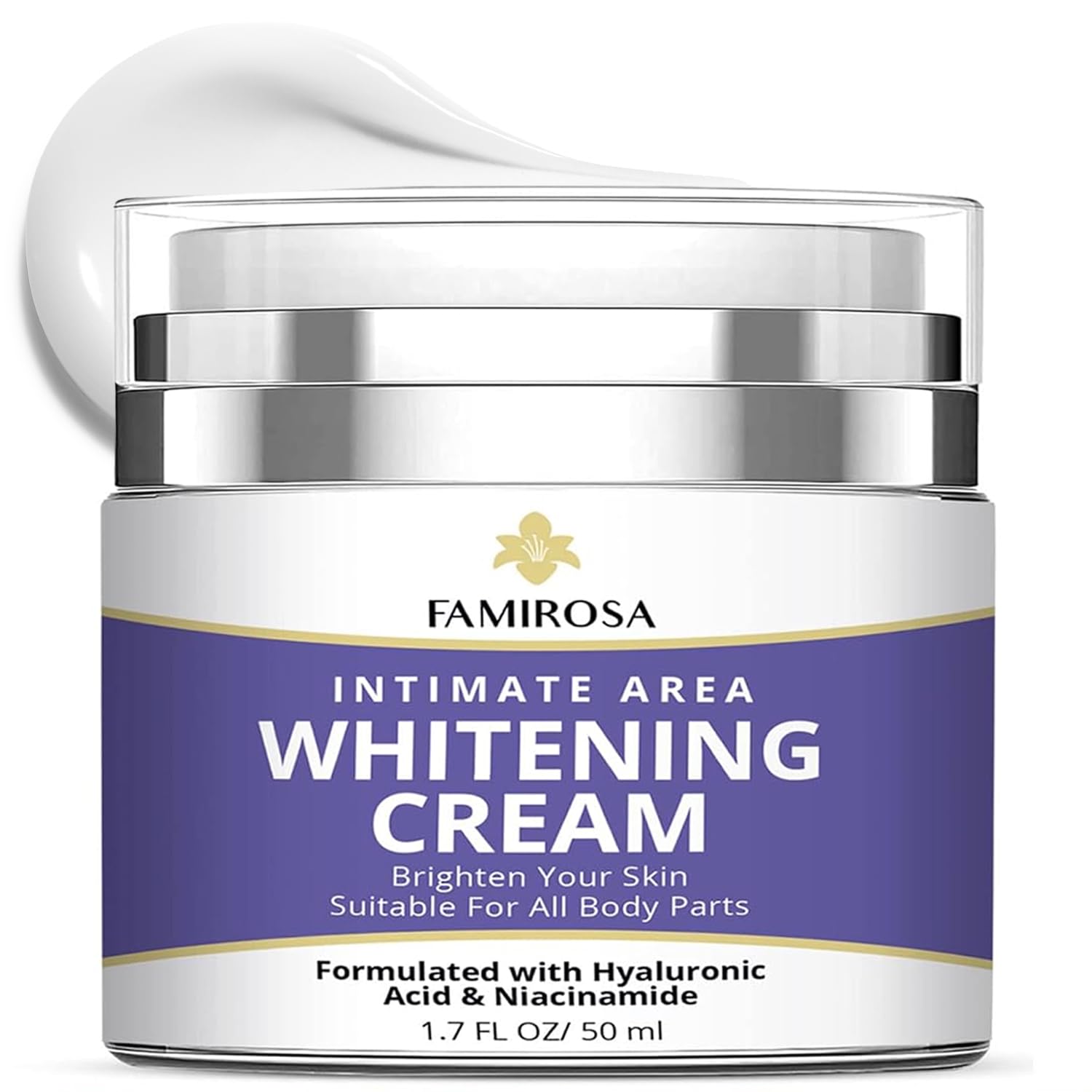 FAMIROSA Dark Spot Corrector for Face and Body: Dark Dpot Remover for Intimate Areas Neck Underarms Elbows Knees Bikini - Rapid Tone Repair Cream 1.7 fl oz (50ml)