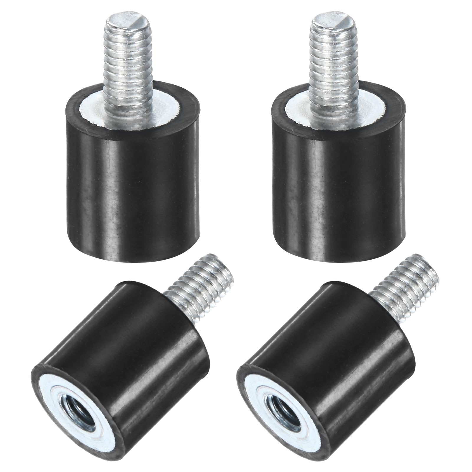 M METERXITY 4-Pack Rubber Mounts D25mmxH25mm Male/Female Vibration Isolators Cylindrical Shock Absorber W M8 x 20mm Studs for Air Compressor/Car/Pump/Boat/Garage Motor/Bobbins Rubber Isolators — Amazon image 17