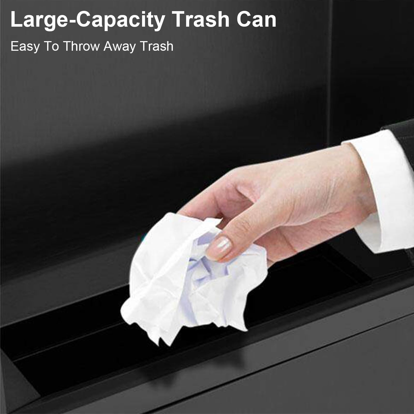 Poubelles et Distributeur de Mouchoirs Encastrés en Acier Inoxydable avec Serrure, Distributeur Papier Essuie Main avec Poubelle Amovible pour Salle de Bain, Hôtel, Hôpital(Silver)