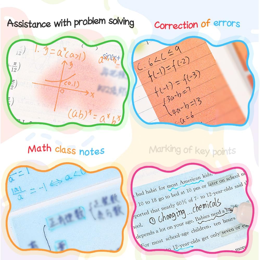 Cute Monster Pattern Sticky Note, 2025 New 105 Sheets/Roll Fun Pastel Pull-Out Memo Pads, Easy Post Memo Pads, Funny Back to School Gift for Teachers & Students (Type-G)