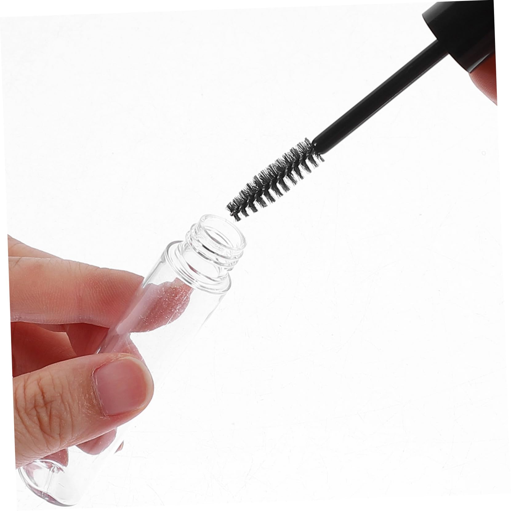 Healvian 6ensembles Tubes Vides Transparent Pour Mascara Et Gloss à Lèvres De Contenants Rechargeables Avec Applicateur Pour Cosmétiques