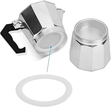 Silicone Rubber Replacement Gasket-Ring Seal for Coffee Espresso Moka Pot Maker Compatible with 1-12 Cup Sizes Multiple Diameter Options(6 cup)