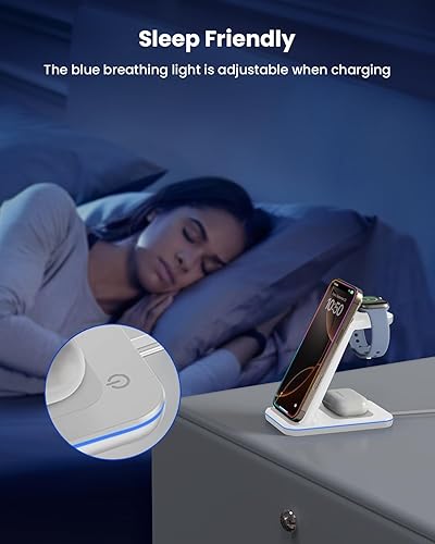 Miniatura 5 de Estación de carga inalámbrica 3 en 1, soporte de cargador inalámbrico para múltiples dispositivos Apple, cargador inalámbrico para iPhone 17 16