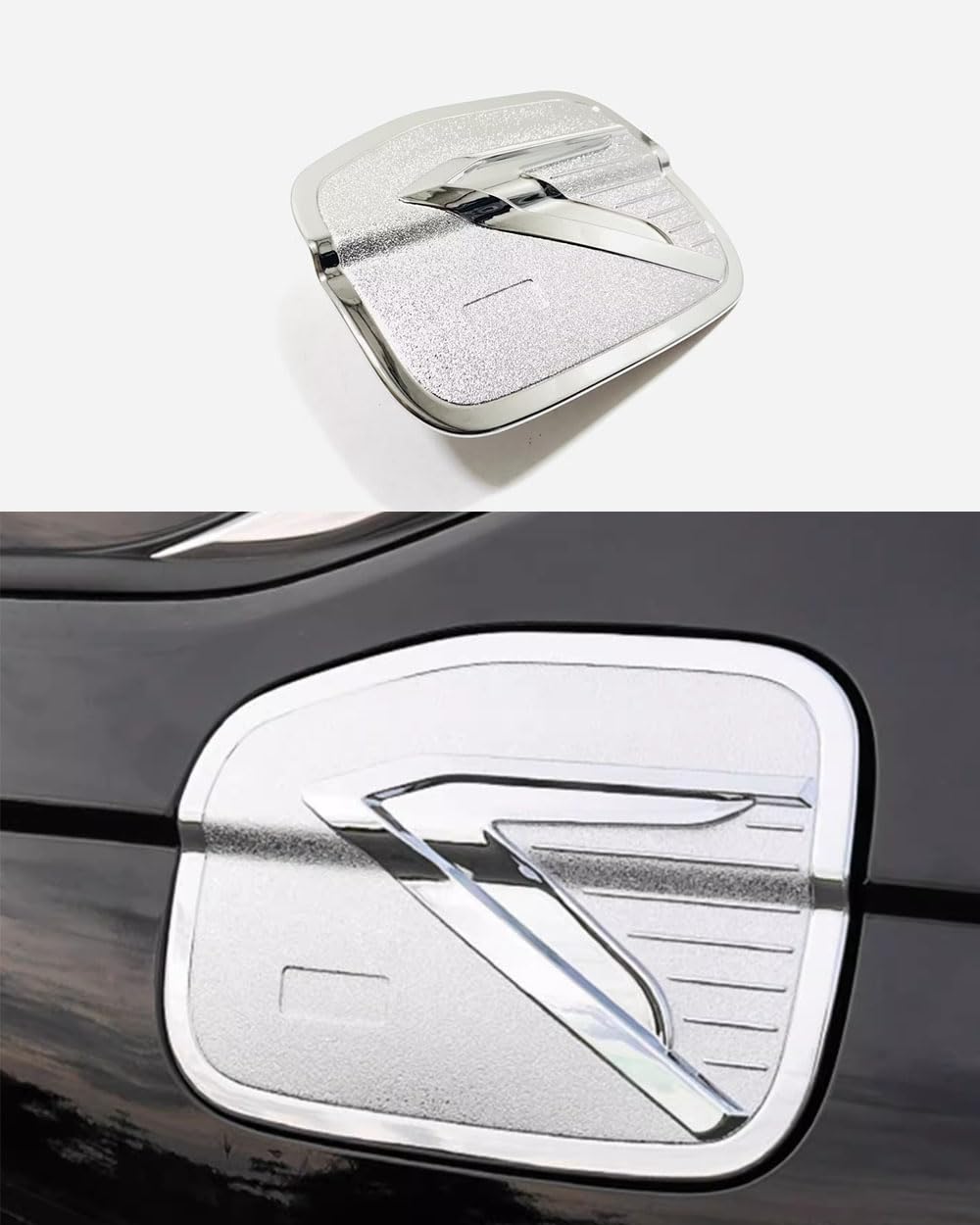 ANUNFRRE Car Accessories Fit for Honda Accord 11th Gen 2023 2024 ABS Exterior Fuel Filler Cap Tank Door Cover Trim 1PC set (Chrome)