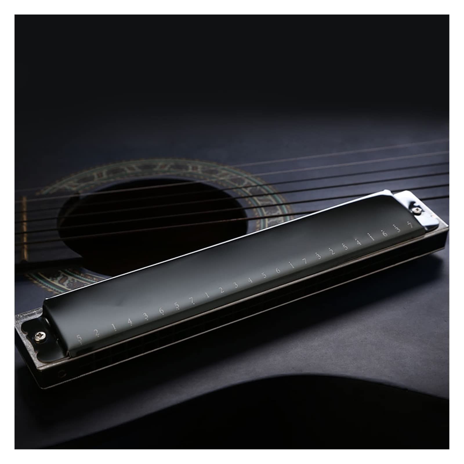 Profesjonalny Harmonijka 24-dołkowa Mosiężna Deska Do Siedzenia Tremolo Harmonica Key Of C