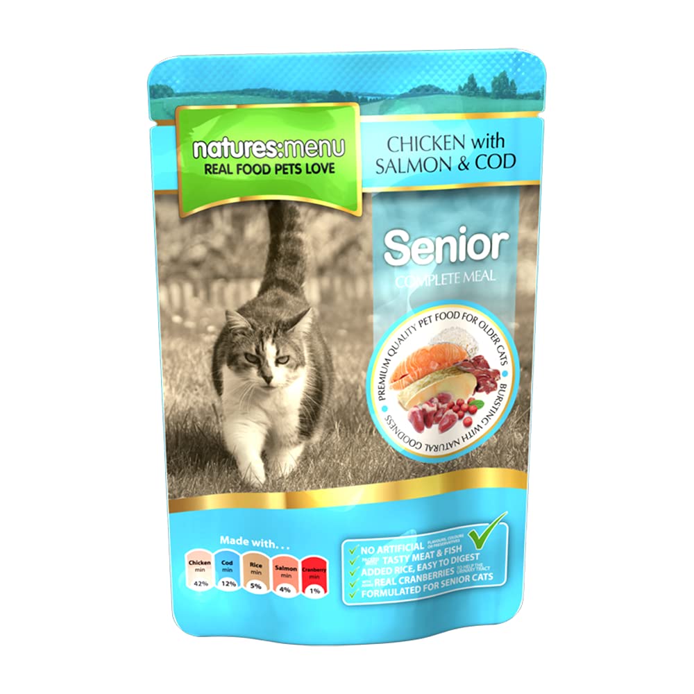 Natures Menu Cat Food Pouch Senior (12 x 100g)