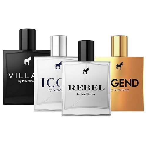 Miniatura 1 de Pete & Pedro Juego completo de fragancia de tamaño completo  REBEL, HERO, VILLAIN, LEGEND EDP Eau De Parfum Colonia para hombre  Como se ve en Shark