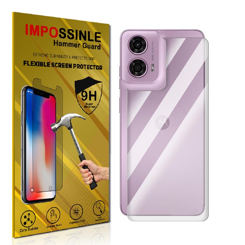 Image of FCS Back (Glossy) for Motorola Moto G24 Power | TPU Glossy Finish Flexible Film Self Healing Screen Protector | Screen Guard