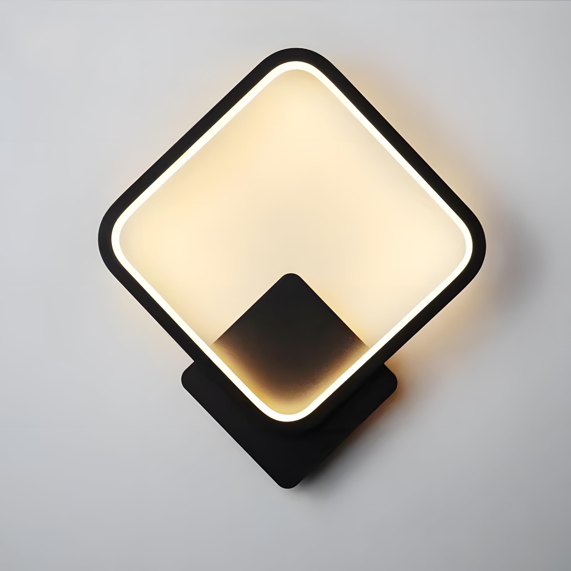 Ztwleed Option 1 Led Wall Light Indoor,14W 1600Lm Modern Square Wall Lamp 3000K/4000K/6000K,For Bedroom Living Room Hallway Staircase,110-240V